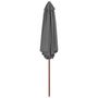 Voir la diapositive 3 : VIDAXL Parasol d'exterieur avec mat en bois 270 cm Anthracite
