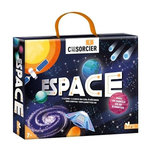 ESPACE. COFFRET AVEC 1 LIVRE, 1 CARTE DU CIEL A DECORER, DES LUNETTES 3D ET 1 MOBILE EN 3D A MONTER, Thomas-Belli Anne