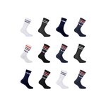 FILA Pack Surprise de 12 Paires de chaussettes tennis Homme. Coloris disponibles : Noir