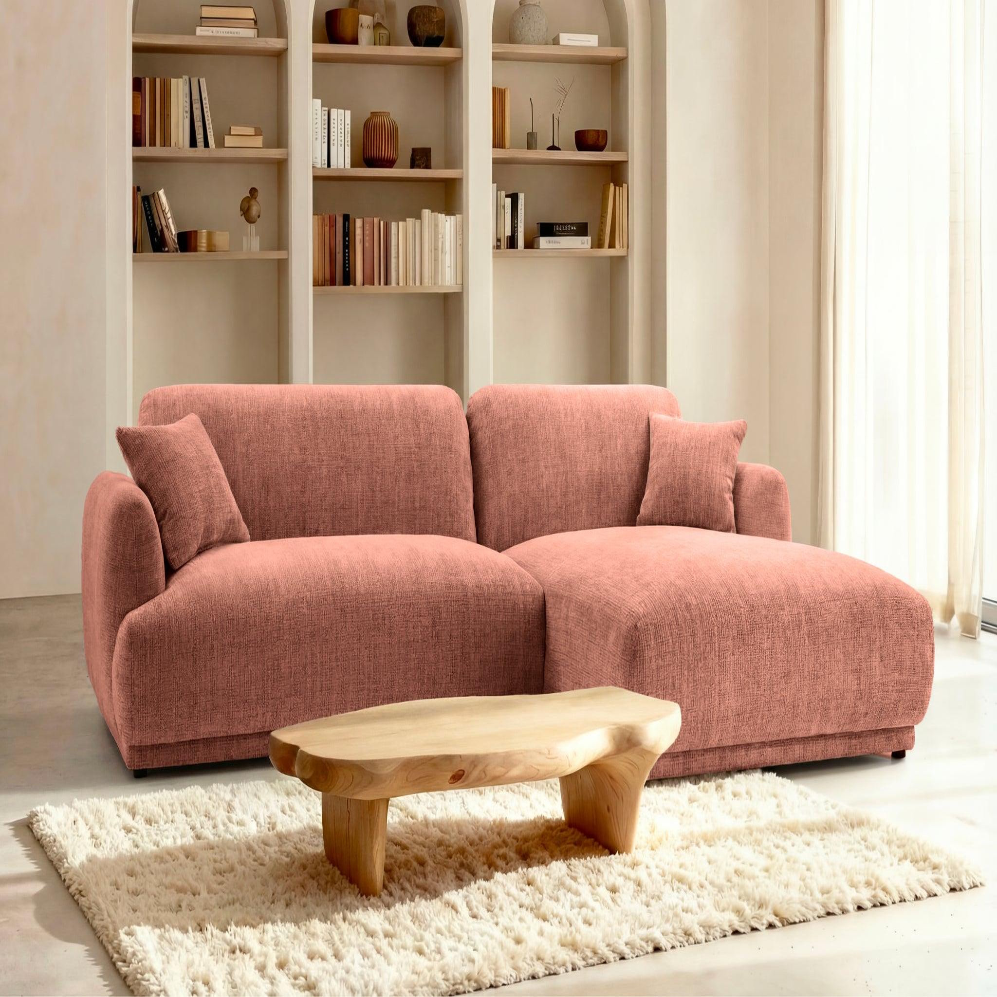 Voir la diapositive 2 : CASANOVA PARIS Rosalie - canapé d'angle tissu chenille