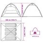 Voir la diapositive 6 : VIDAXL Tente de peche 4 personnes camouflage liberation rapide