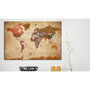 Voir la diapositive 2 : Paris Prix Tableau Imprimé  World Map : Brown Elegance