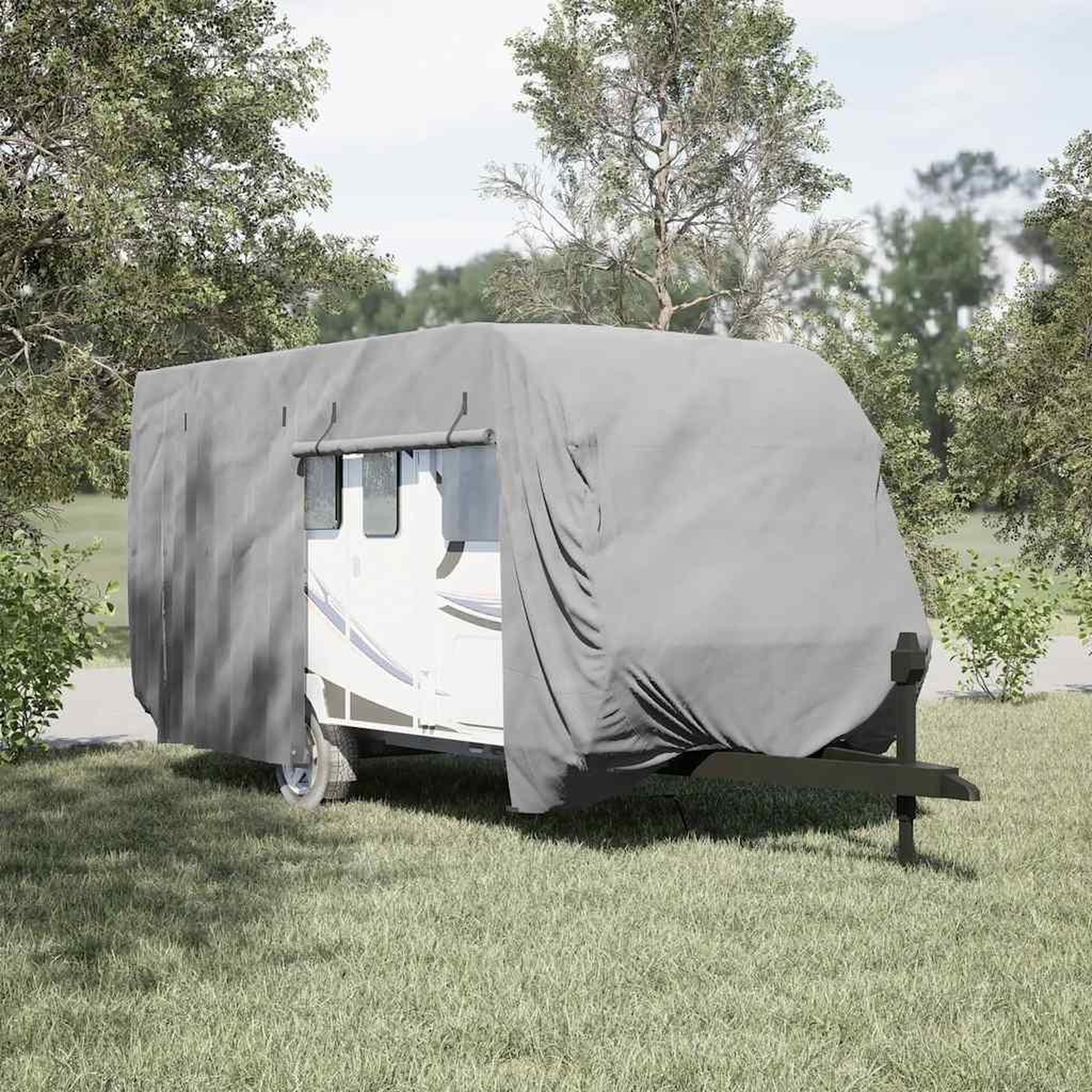 Voir la diapositive 3 : VIDAXL Housse de caravane gris 670x250x220 cm tissu non tisse