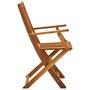 Voir la diapositive 4 : VIDAXL Chaises pliables d'exterieur lot de 2 Bois d'acacia solide