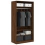 VIDAXL Garde-robe chene marron 100x50x200 cm bois d'ingenierie