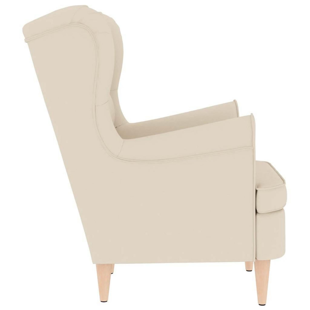 VIDAXL Fauteuil blanc 74x84x100 cm lin