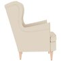 Voir la diapositive 5 : VIDAXL Fauteuil blanc 74x84x100 cm lin