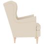 Voir la diapositive 5 : VIDAXL Fauteuil blanc 74x84x100 cm lin