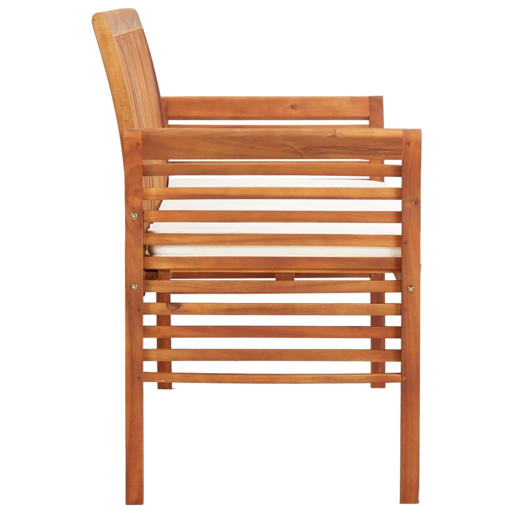 Voir la diapositive 3 : VIDAXL Banc de jardin 3 places avec coussin 150cm Bois d'acacia massif