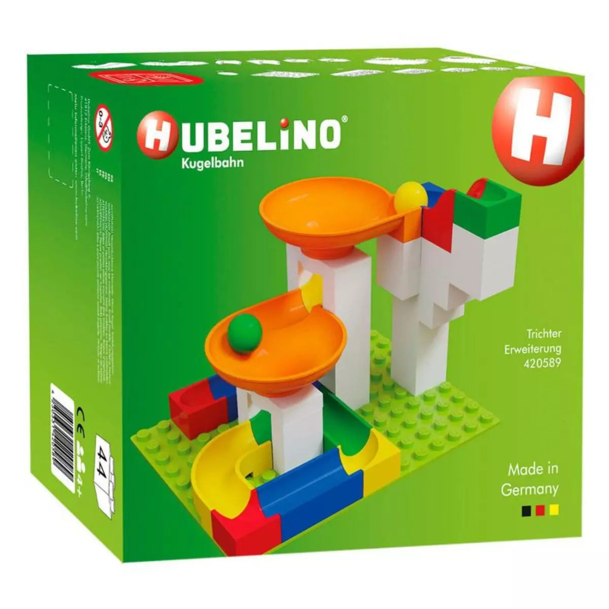 HUBELINO Hubelino Marble Track Expansion Set Funnel, 44 pcs.