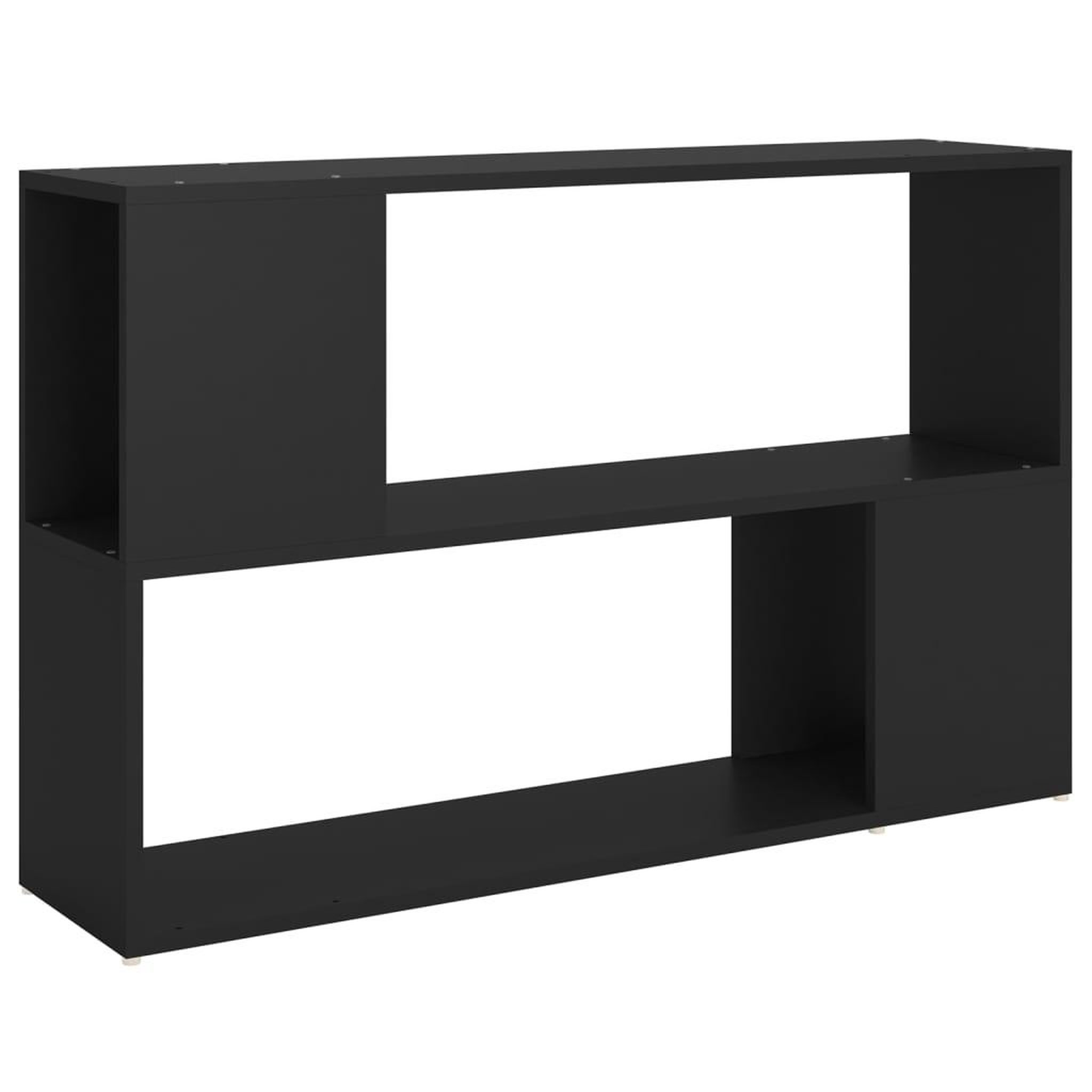 Voir la diapositive 2 : VIDAXL Bibliotheque Noir 100x24x63 cm Bois d'ingenierie