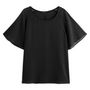 Voir la diapositive 3 : IN EXTENSO Blouse manches courtes femme