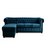 Voir la diapositive 1 : LISA DESIGN William - canapé chesterfield d'angle gauche - 4 places - en velours