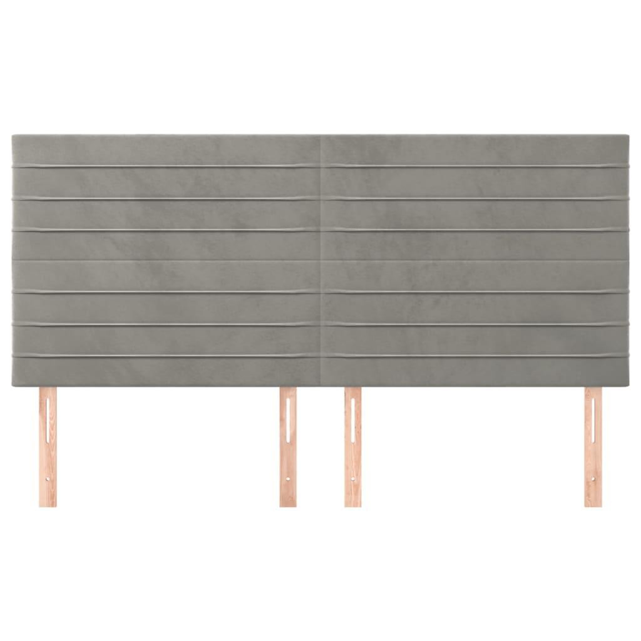 Voir la diapositive 3 : VIDAXL Tetes de lit 4 pcs Gris clair 90x5x78/88 cm Velours