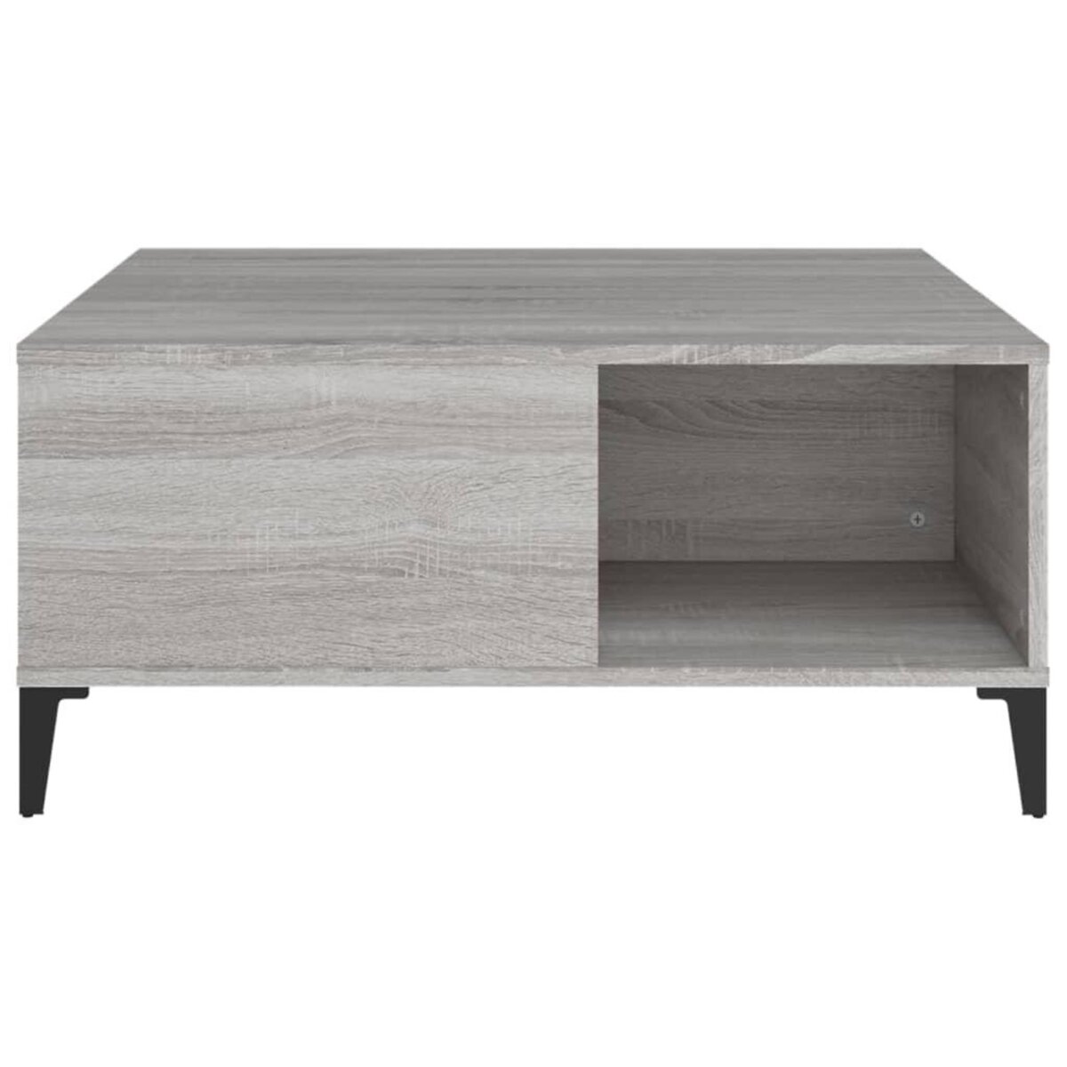VIDAXL Table basse sonoma gris 80x80x36,5 cm bois d'ingenierie