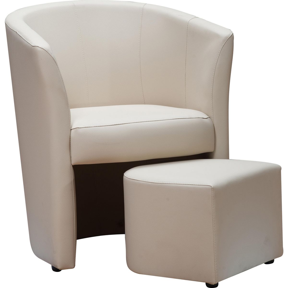 Fauteuil cabriolet + Pouf ROMA