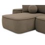 Voir la diapositive 5 : BEST MOBILIER Enma - canapé d'angle réversible 4 places convertible avec coffre en tissu texturé