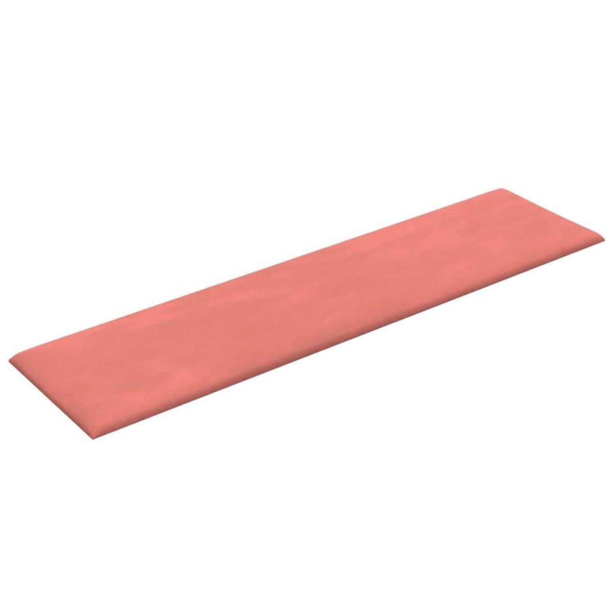 VIDAXL Panneaux muraux 12 pcs Rose 60x15 cm Velours 1,08 m²