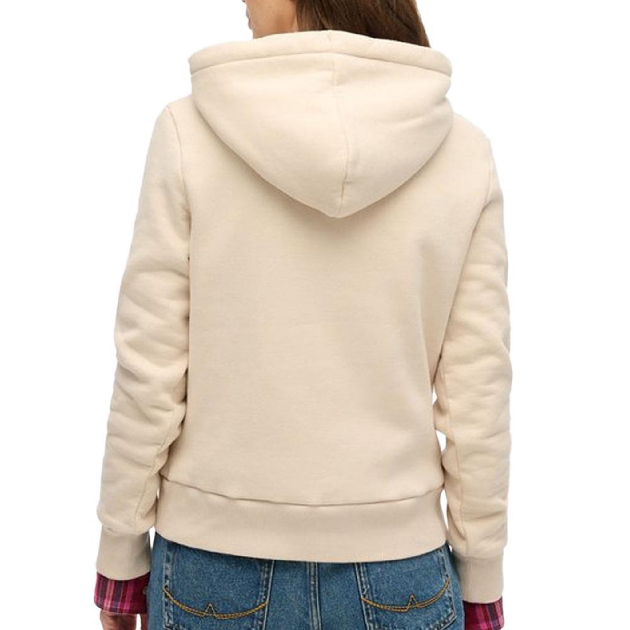 Voir la diapositive 2 : SUPERDRY Sweat Beige Femme Superdry Floral Hood