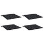 Voir la diapositive 3 : VIDAXL Coussins de chaise de jardin lot de 4 motif a carreaux noir