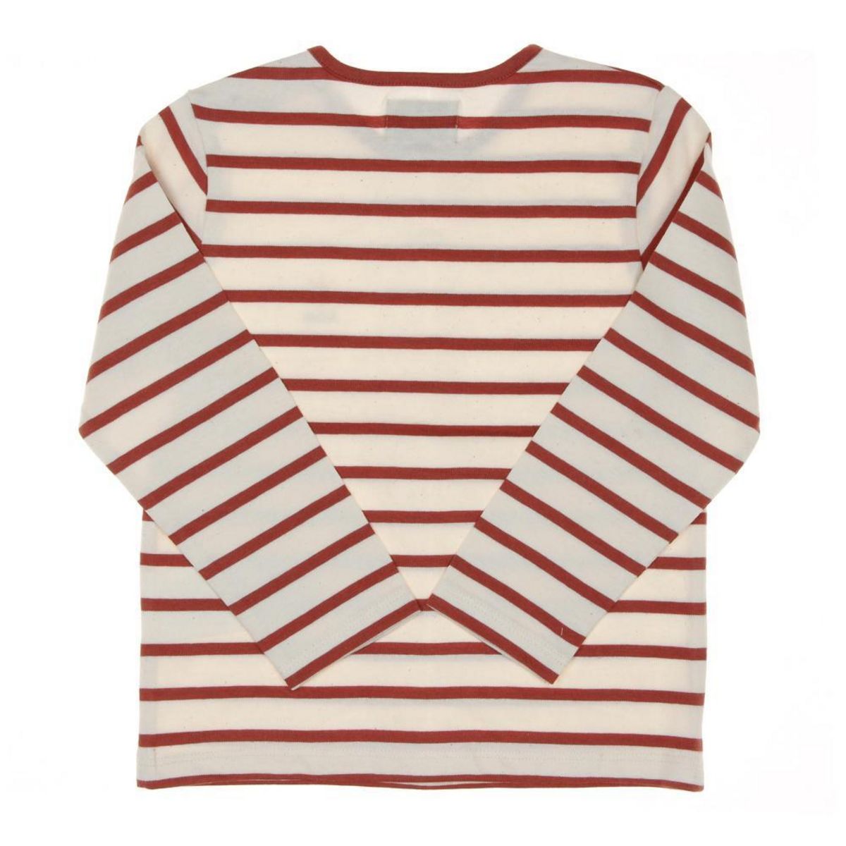 ELLE EST OU LA MER T shirt Marinière /Beige Enfant EOM Loris