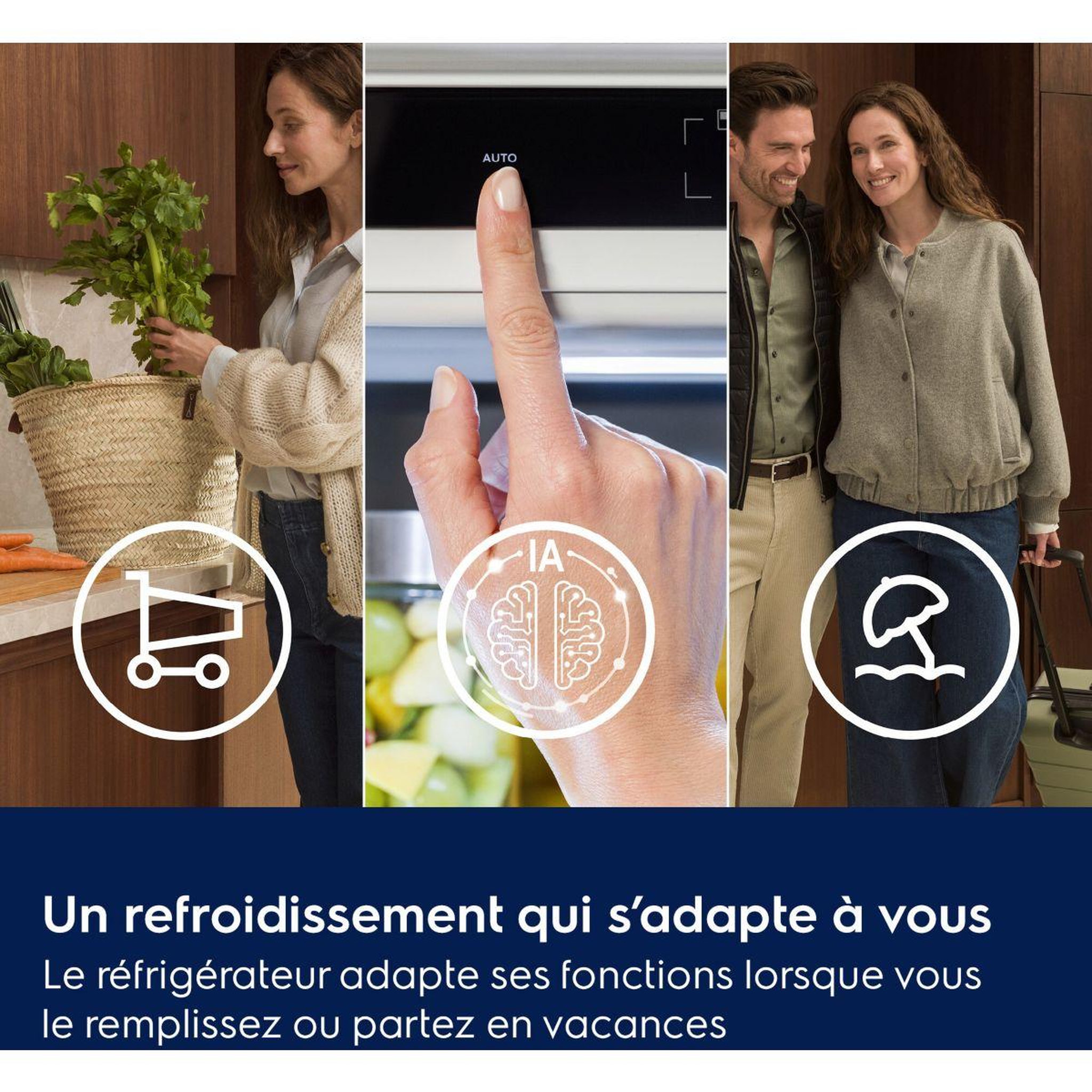 Voir la diapositive 3 : ELECTROLUX Réfrigérateur combiné ena7cd19s