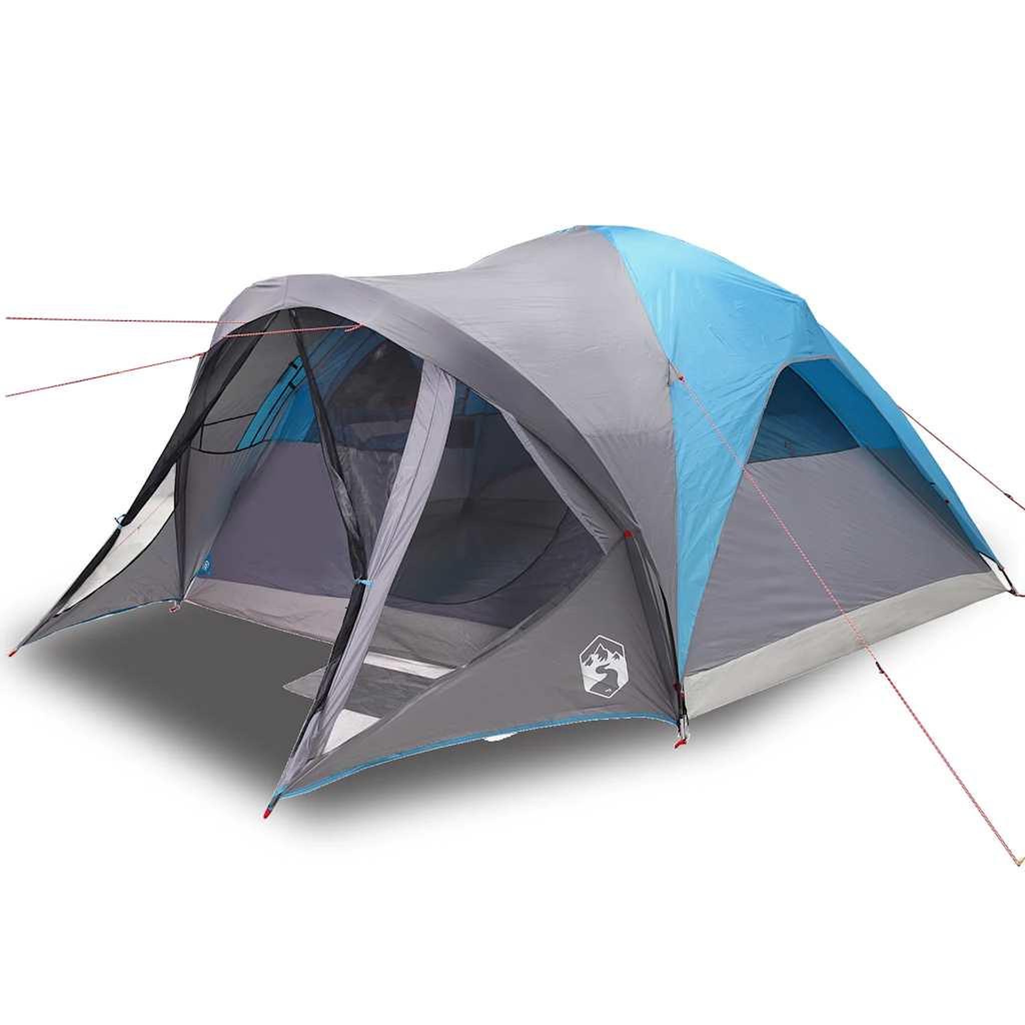 Voir la diapositive 2 : VIDAXL Tente familiale tunnel 6 personnes bleu impermeable