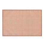 SECRET DE GOURMET Set de Table à Carreaux  The Floral  30x45cm Rouge Grenat