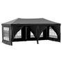 Voir la diapositive 2 : VIDAXL Tente de reception pliable avec parois Noir 3x6 m
