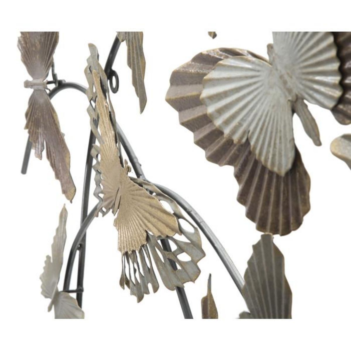 Paris Prix Décoration Murale en Métal  Papillons  118cm Multicolore