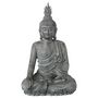 Voir la diapositive 2 : ATMOSPHERA Statue Déco Bouddha Assis 106cm Gris