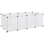 Voir la diapositive 2 : VIDAXL Cage pour petits animaux Transparent 144x74x46,5 cm PP et Acier