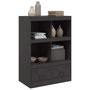 Voir la diapositive 4 : VIDAXL Buffet haut noir 67x39x95 cm acier