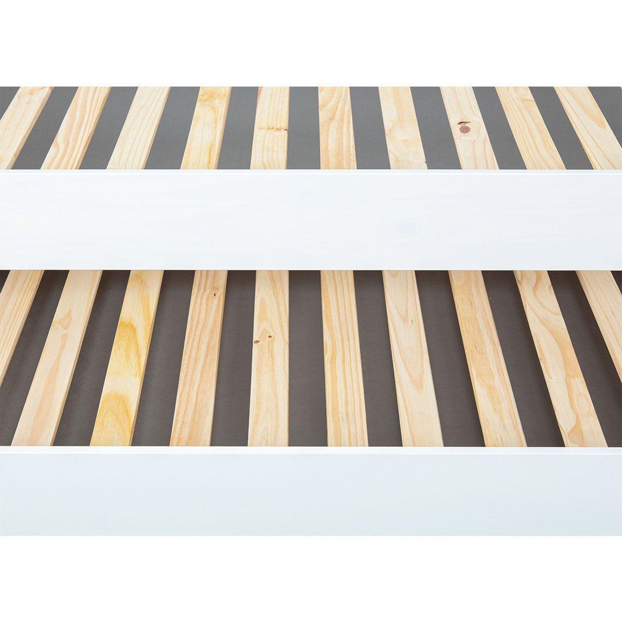 Voir la diapositive 5 : INTERLINK Lit enfant gigogne  travis  90x200cm blanc