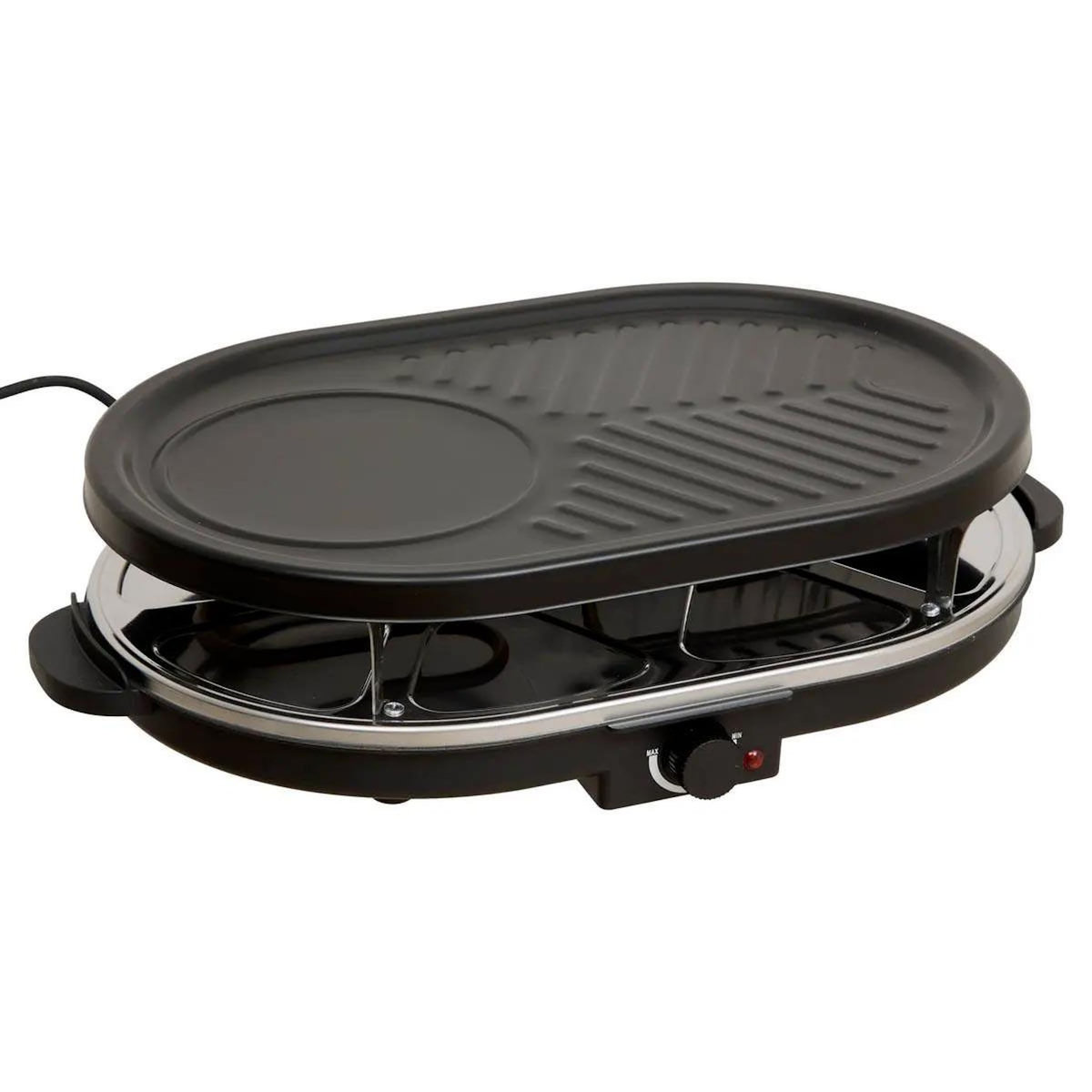 FIVE Appareil à Raclette  8 Personnes  47cm Noir