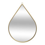ATMOSPHERA Miroir Mural en Métal  Goutte  29cm Or