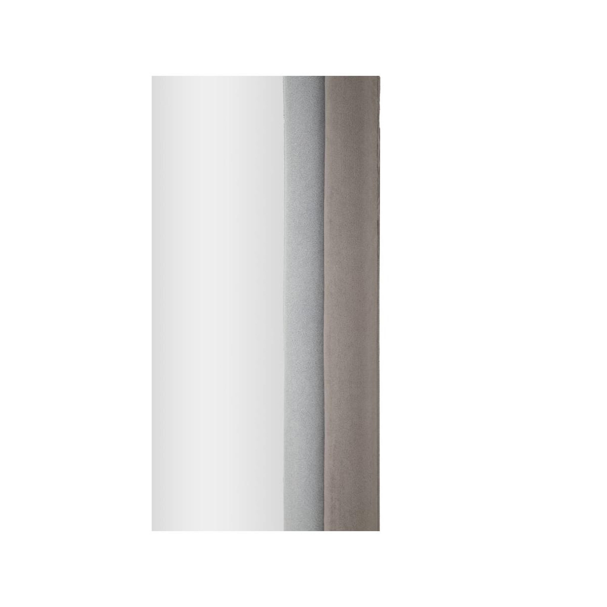 Voir la diapositive 3 : Paris Prix Miroir mural en velours  chloé  160cm gris & taupe