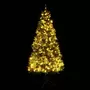 VIDAXL Sapin de Noël pre-eclaire et pommes de pin vert 225cm PVC et PE