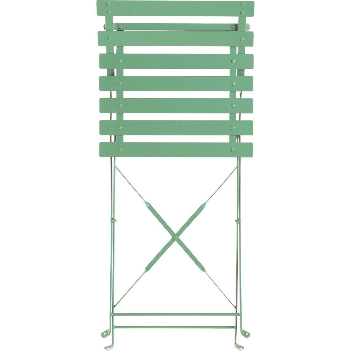 GARDENSTAR Chaise de jardin pliante - Acier - Vert sauge