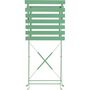 Voir la diapositive 2 : GARDENSTAR Chaise de jardin pliante - Acier - Vert sauge