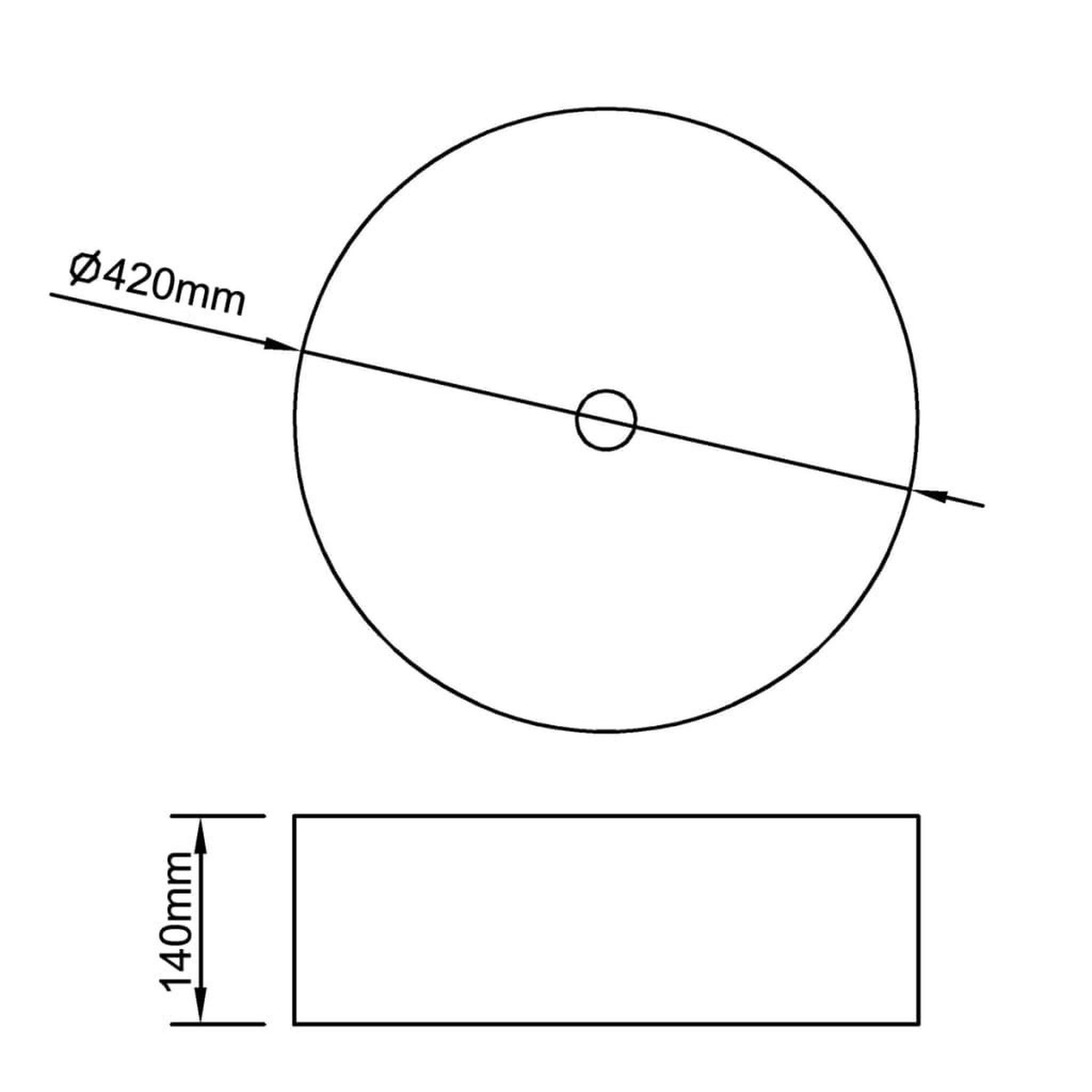 Voir la diapositive 6 : VIDAXL Vasque rond ceramique Noir pour salle de bain