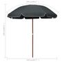 Voir la diapositive 6 : VIDAXL Parasol de jardin avec mat en acier 240 cm anthracite