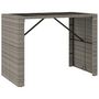 Voir la diapositive 5 : VIDAXL Ensemble de bar jardin 7 pcs gris poly rotin/bois massif acacia
