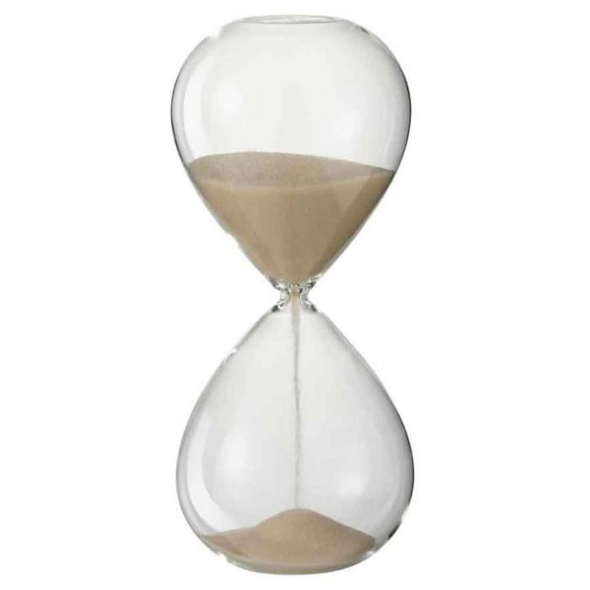 Paris Prix Sablier Déco  Verre  25cm Beige