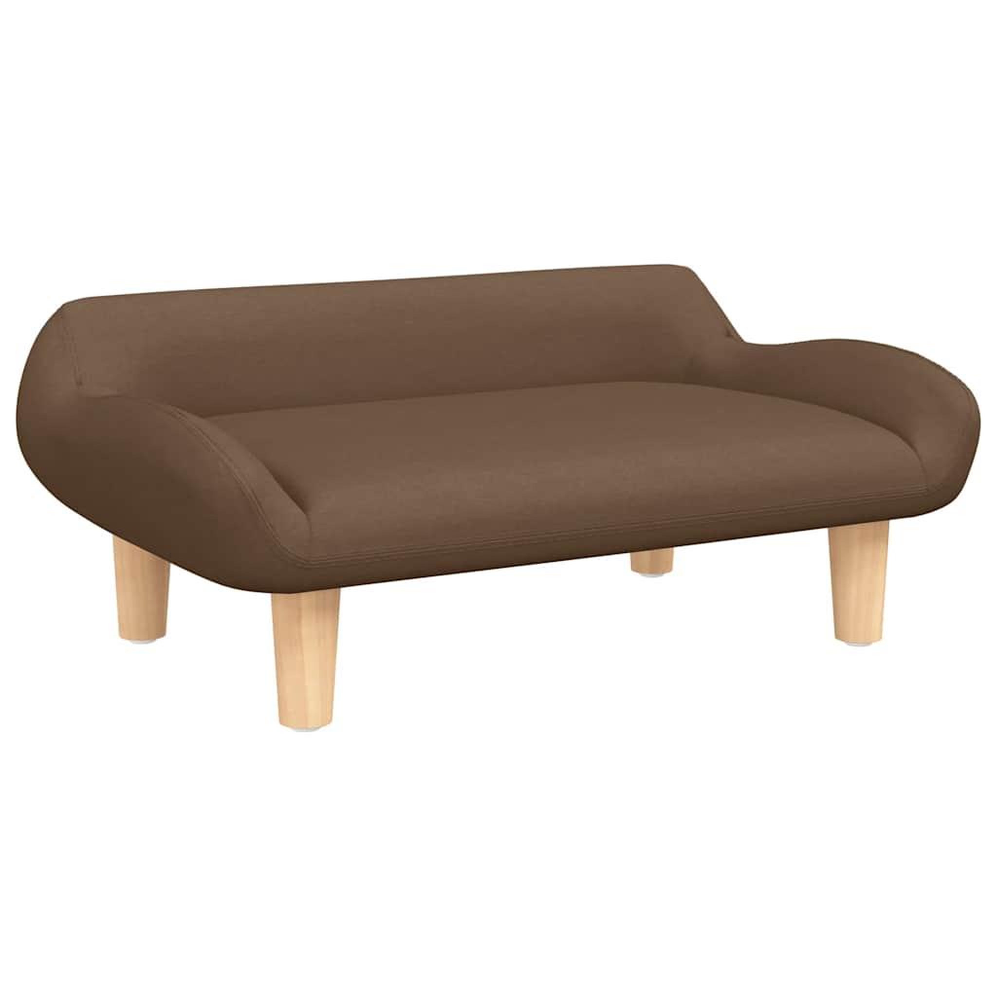 Voir la diapositive 2 : VIDAXL Lit pour chien marron 70x40x24 cm tissu