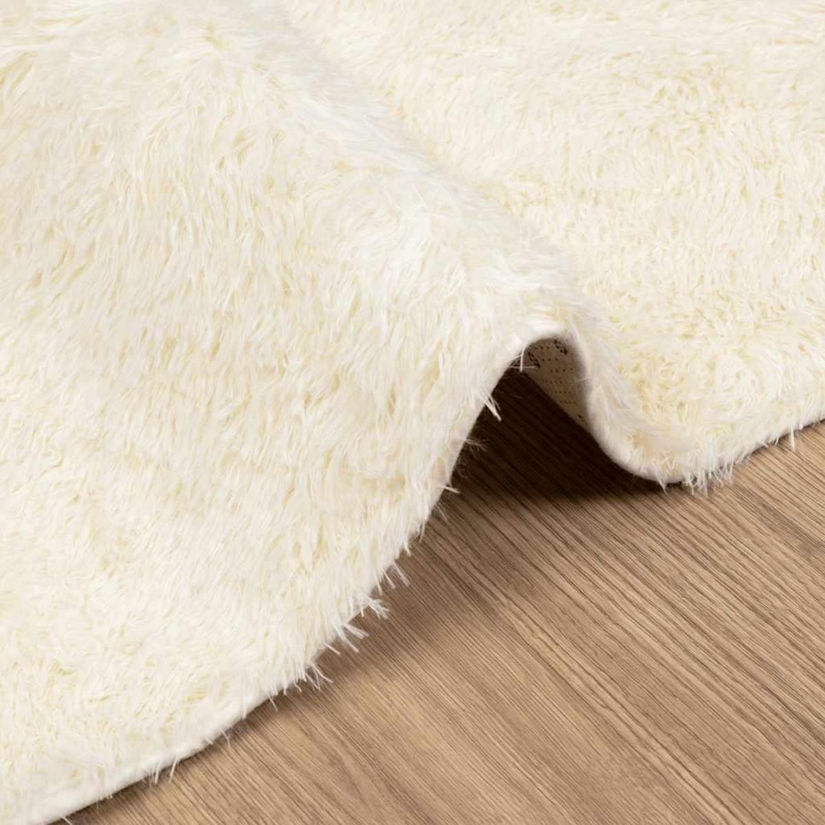 VIDAXL Tapis Shaggy a poils longs NAVARRA creme 200x290 cm polyester