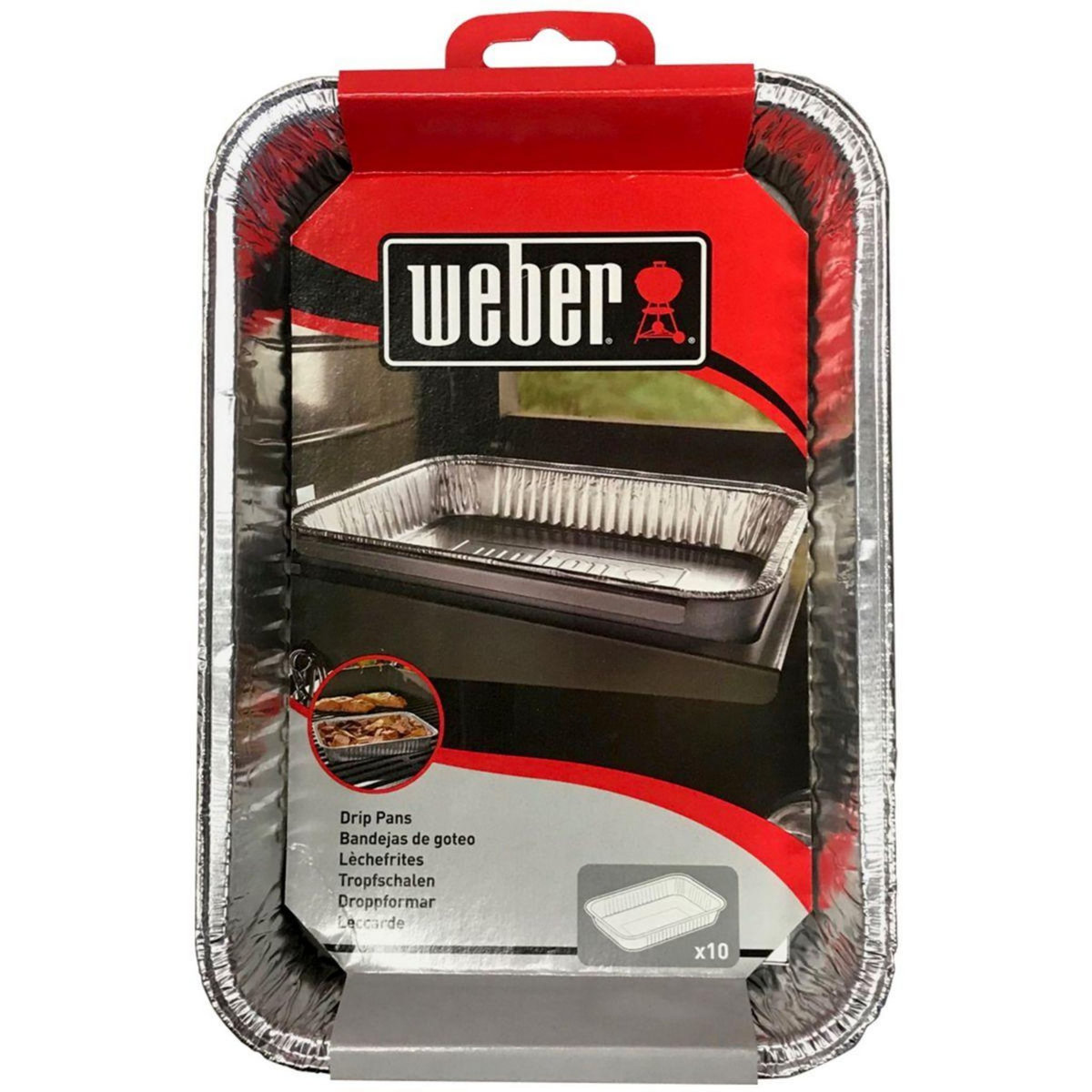 Weber Barquette aluminium petites barquettes alu-Lot de 10