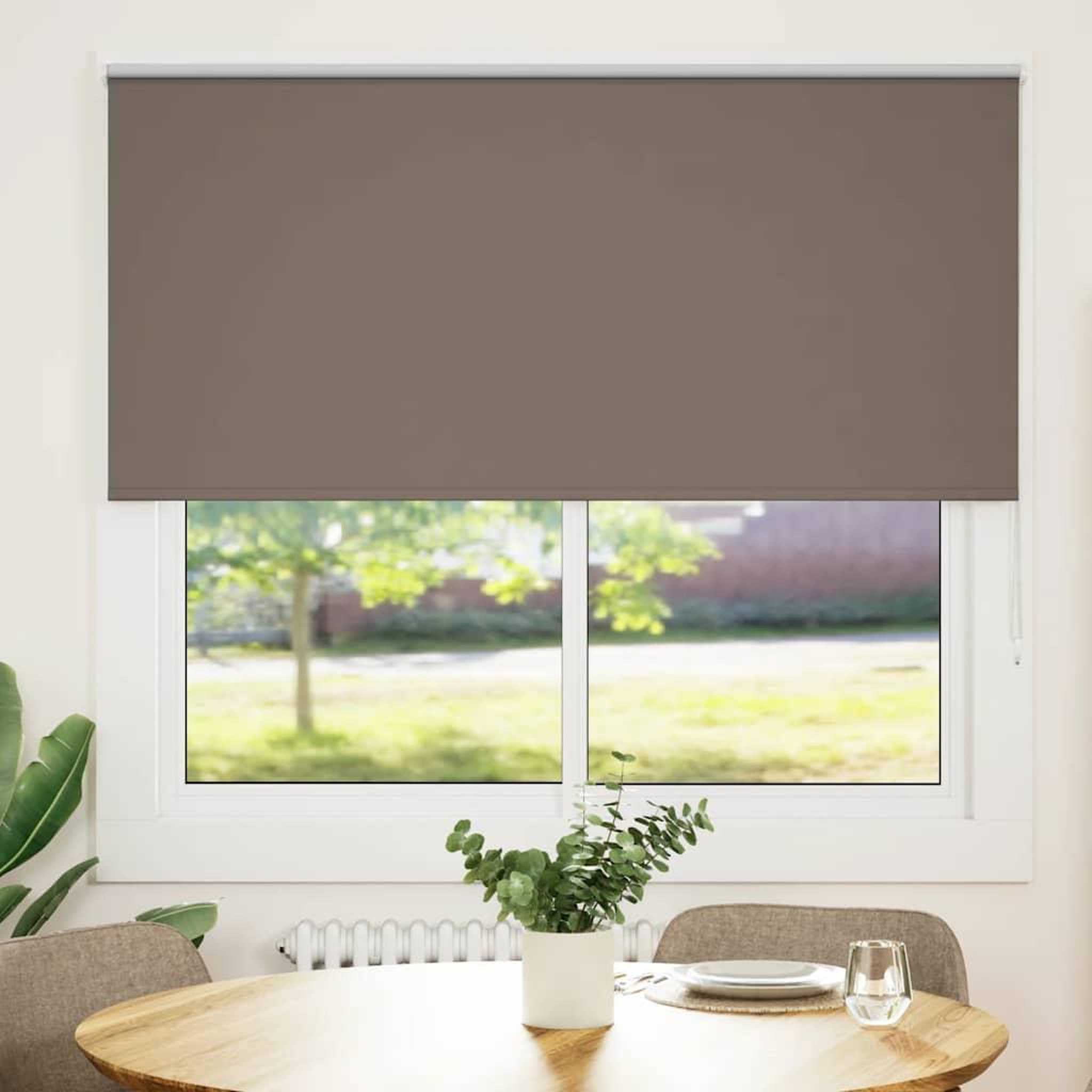 VIDAXL Store enrouleur occultant cafe 160x150cm largeur du tissu