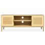 Voir la diapositive 3 : Paris Prix Meuble TV 2 Portes  Ibiza  120cm Naturel