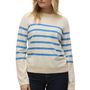 Voir la diapositive 1 : Vero Moda Pull Ecru/Bleu Femme Vero Moda  aba